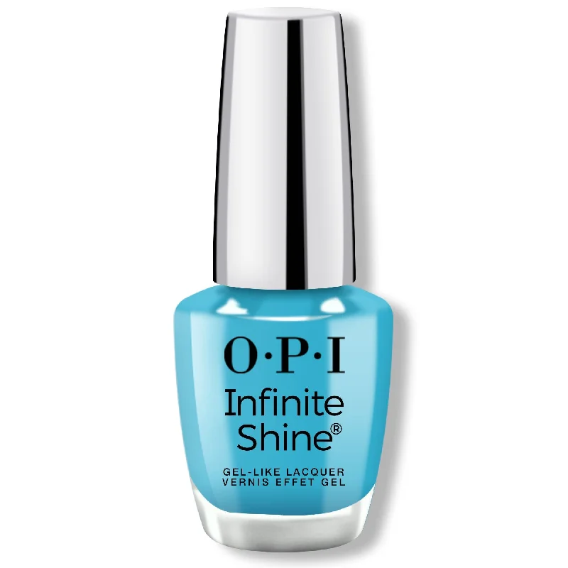 Sparkly nail gel finish-OPI Infinite Shine - Never Leavin' Blue - #ISL125