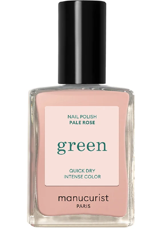 Fast-dry nail top coat-Manucurist Green Nail Polish Pale Rose