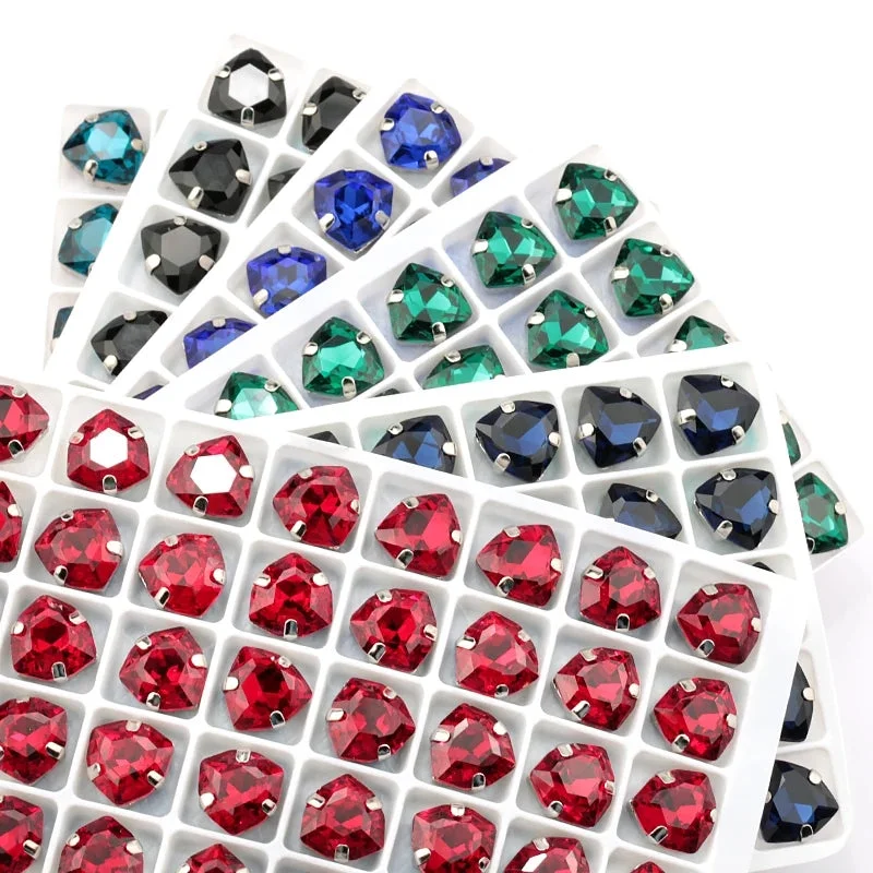 Eco-friendly nail varnish-12 mm claw seam glass rhinestone sample box set