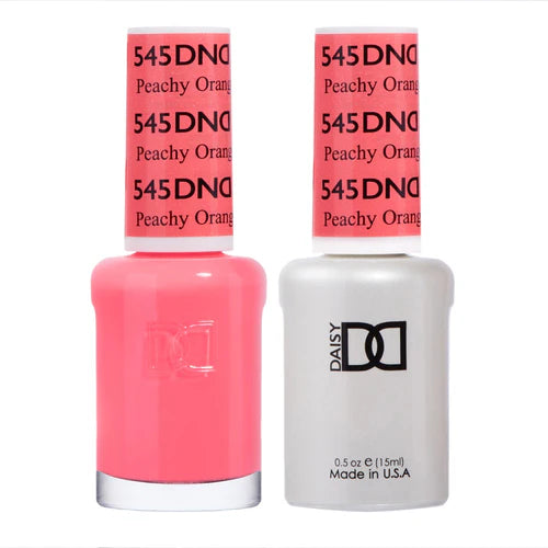 Mirror-effect nail powder-DND Duo - Peachy Orange - 545