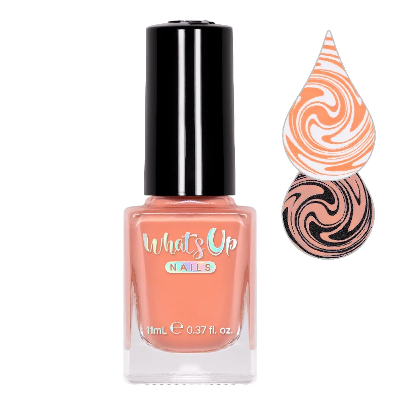 Protective nail gel top coat-Whats Up Nails - Apricot Horizon Stamping Polish