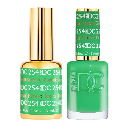 Anti-chip nail sealant-DND DC Duo - Forest Green - 254