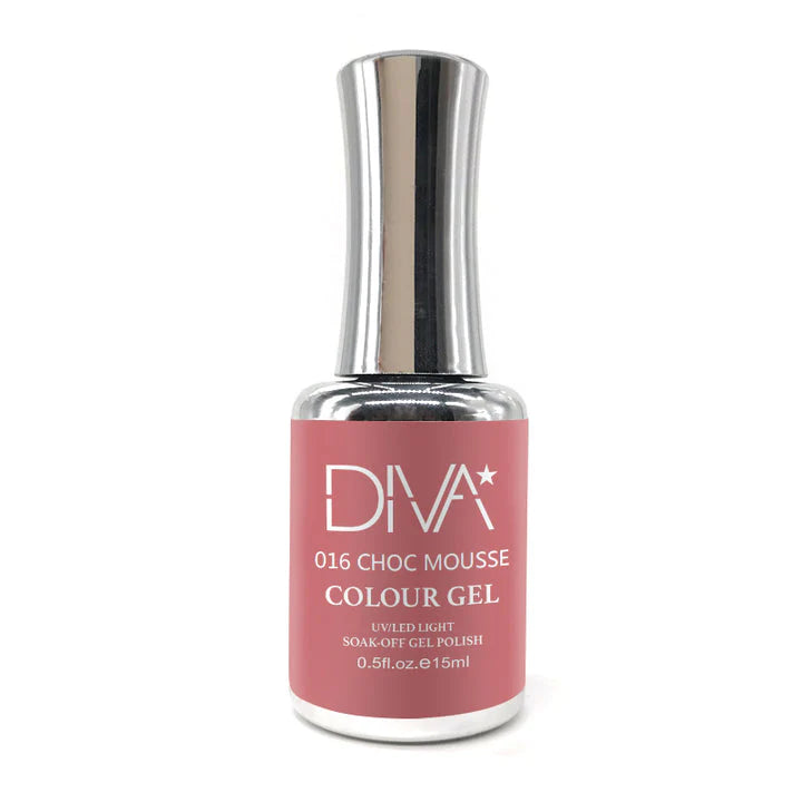 Shiny nail gel overlay-DIVA 016 - Choc Mousse