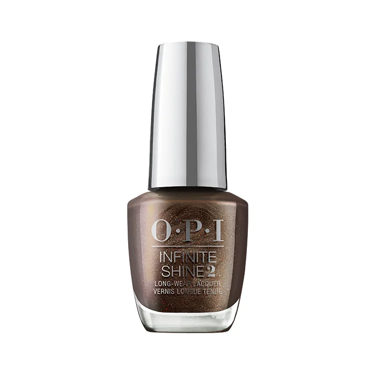 Multi-tone nail gel shades-OPI Infinite Shine Terribly Nice Collection Hot Toddy Naughty*