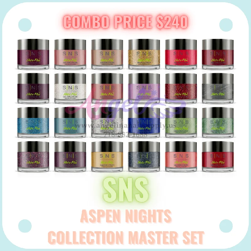 Portable nail storage case-SNS Dip Powder Aspen Nights Collection Master Set