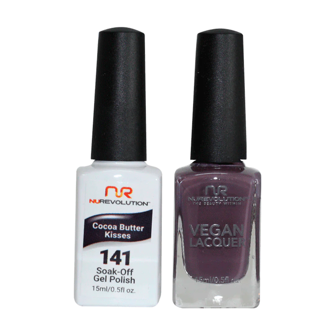 Moisturizing nail cream-NuRevolution Trio Duo Gel & Lacquer 141 Cocoa Butter Kisses