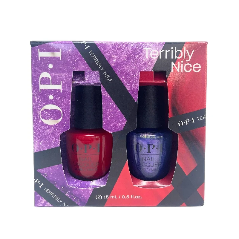 Safe nail remover wipes-Lacquer Set - OPI Holiday '23 Nail Lacquer Duo