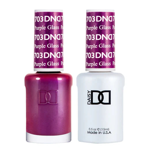 Smooth nail gel sealant-DND Duo - Purple Glass - 703