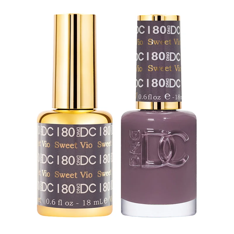 Holographic nail polish-DND DC Duo - Sweet Violet - 180