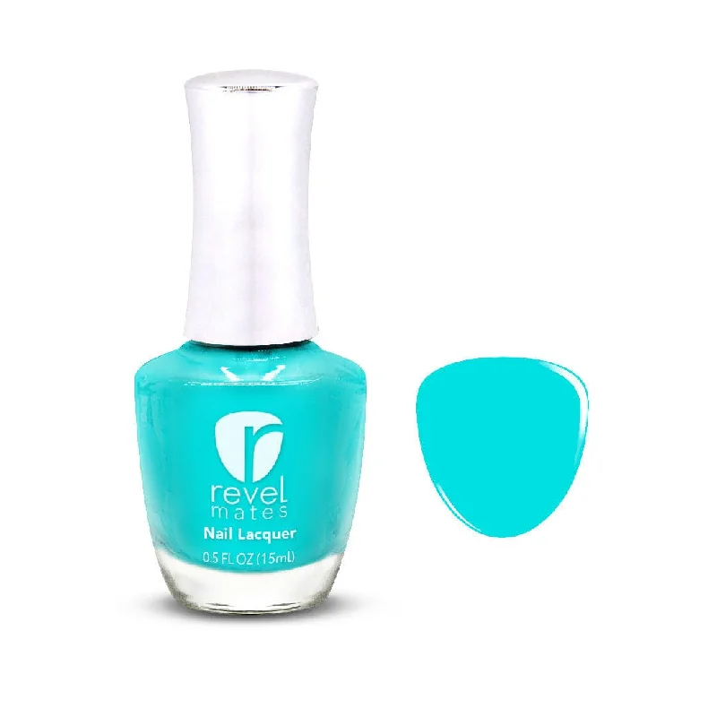 Fast-cure nail gloss-P548 Tiff Blue Crème Nail Polish