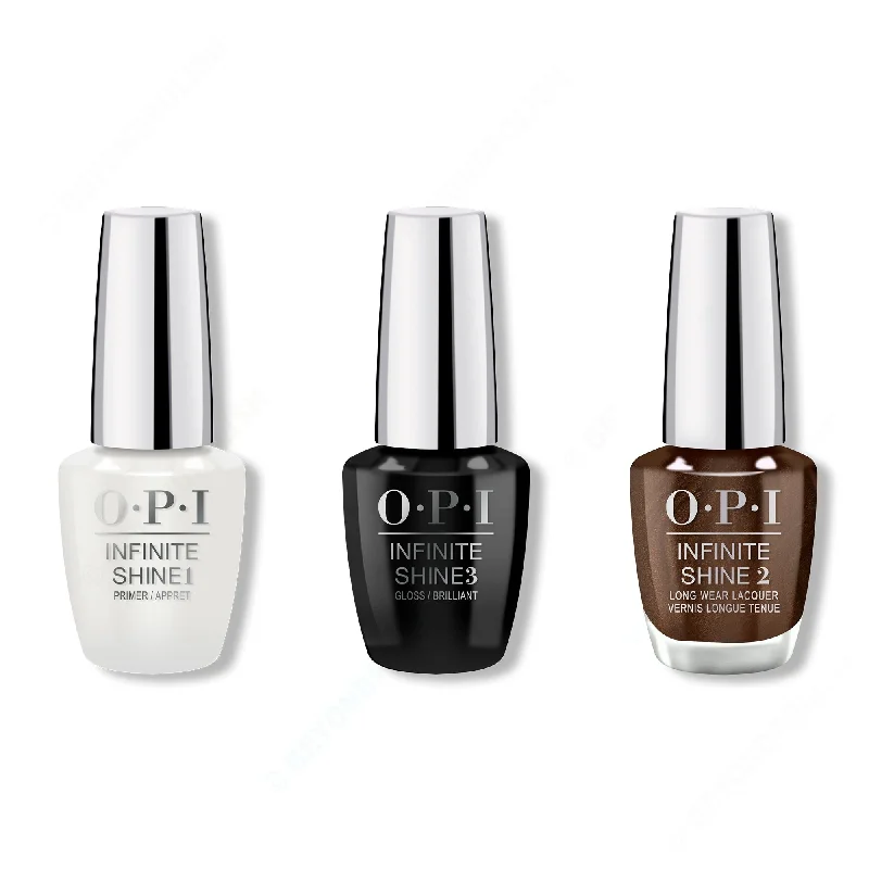 Ombre nail gel colors-OPI - Infinite Shine Combo - Base, Top & Hot Toddy Naughty