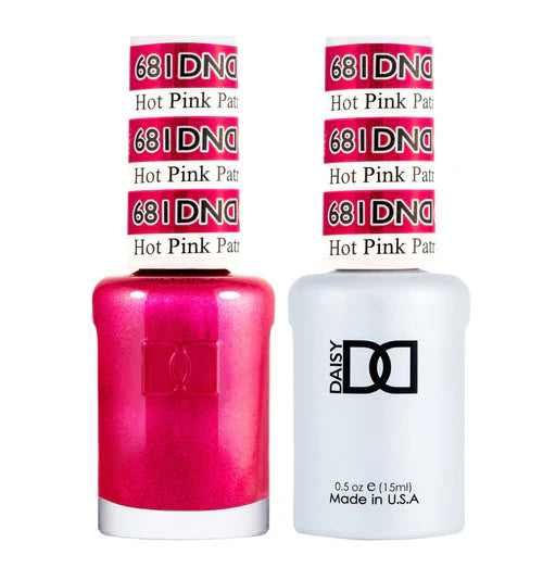 Vibrant nail gel tones-DND Duo - Hot Pink Patrol - 681