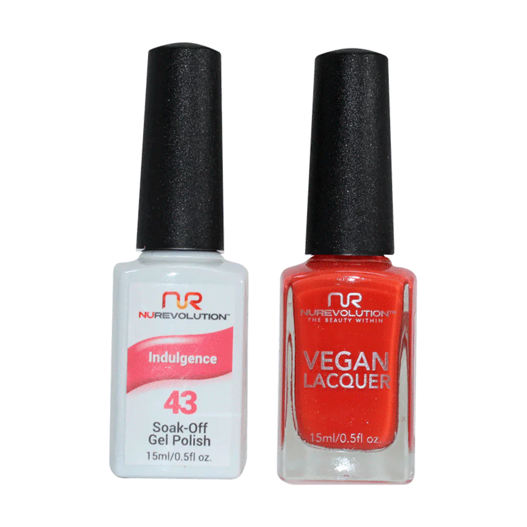 Premium nail gel sets-NuRevolution Trio Duo Gel & Lacquer 043 Indulgence