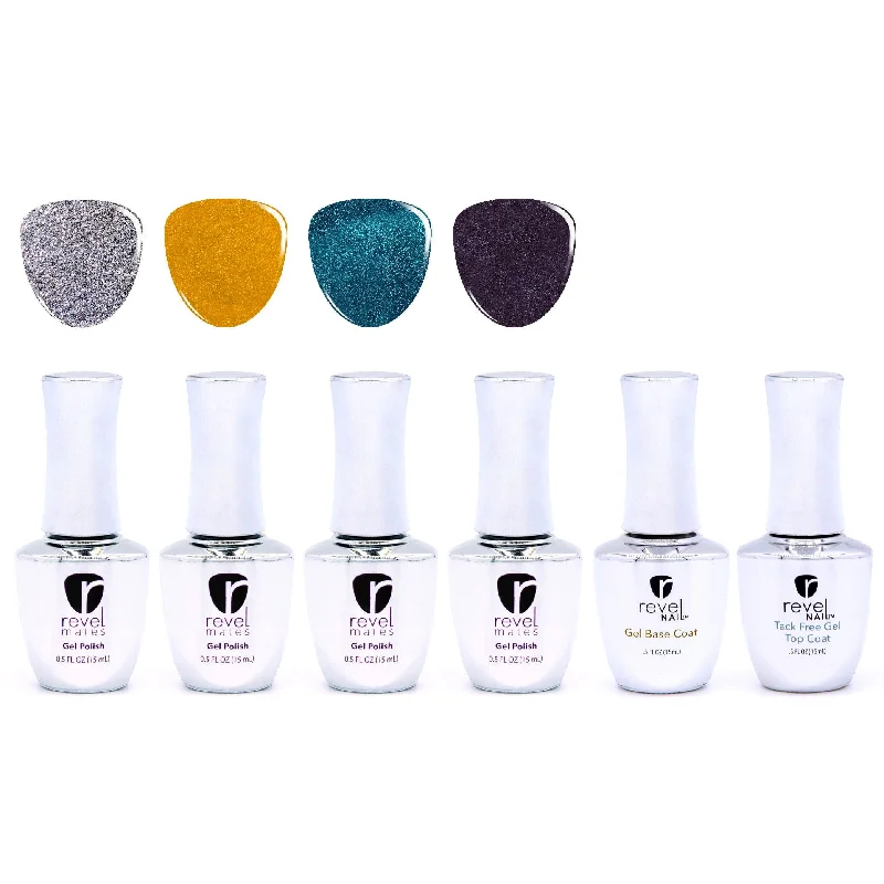 Quick-cure nail sealant-Royal Gems | Four Color Gel Polish Starter Kit