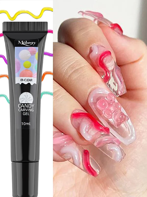 Eco-friendly nail gel-5D Solid Pudding Gel - Korean style Modeling Jelly in a Tube