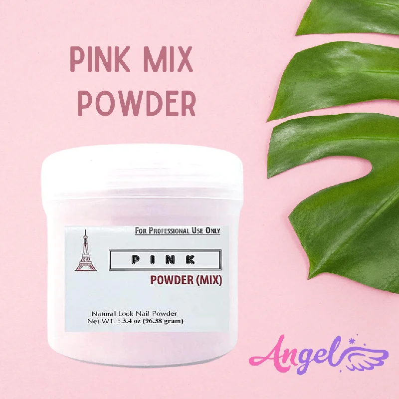 Matte nail gel finish-Amy Acrylic Powder Pink Mix