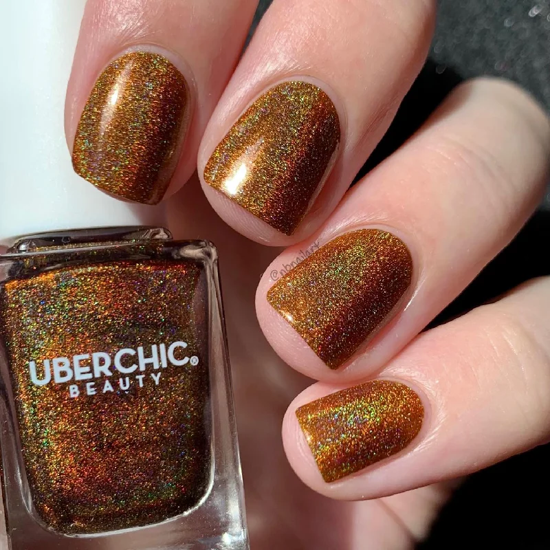 Peelable nail gel polish-UberChic Beauty - Who Spiked the Cocoa? Nail Polish