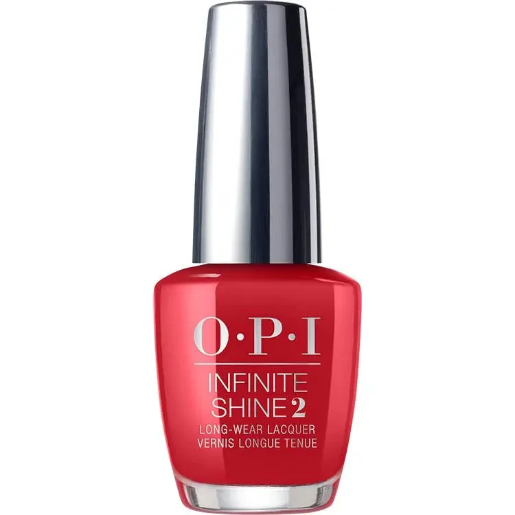 Flexible nail glue sticks-OPI Infinite Shine Big Apple Red 0.5 oz.