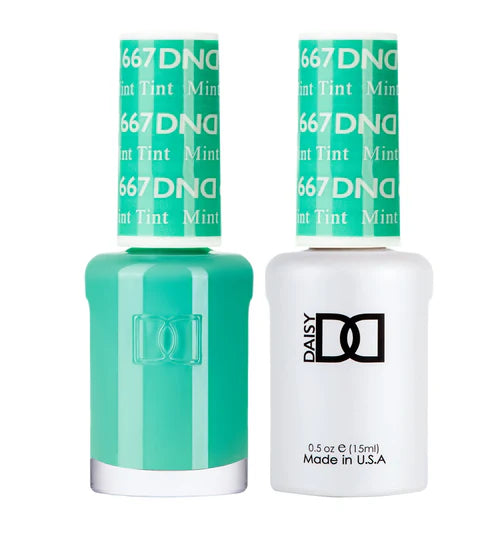 Nude nail polish colors-DND Duo - Mint Tint - 667