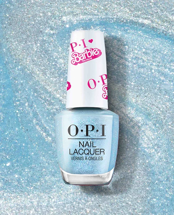 Rhinestone nail art gems-OPI Heart BARBIE Collection Nail Lacquer Yay Space!