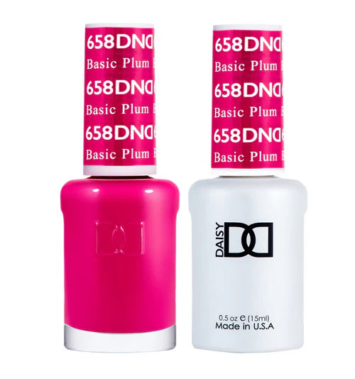 Ombre nail gel colors-DND Duo - Basic Plum - 658